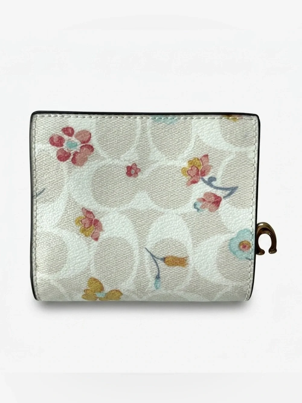 Coach NWT Signature Mystical Floral Snap Wallet C8704